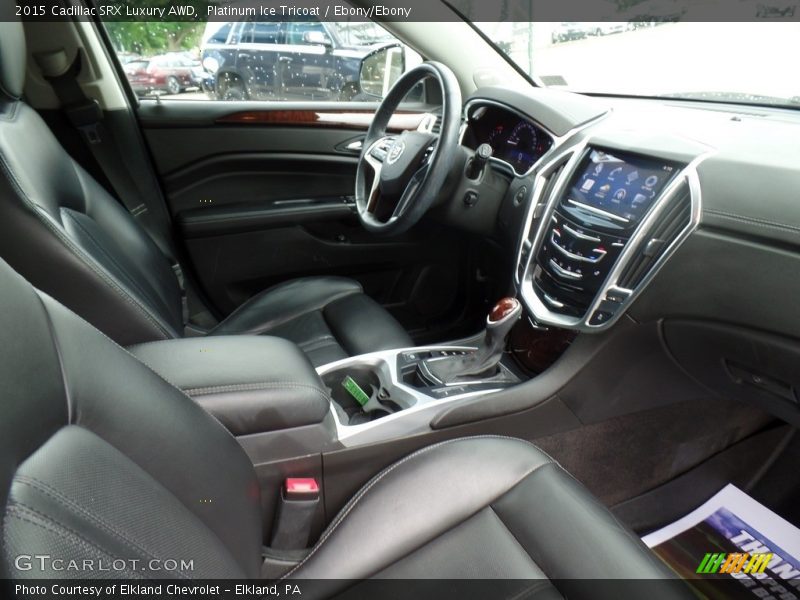 Platinum Ice Tricoat / Ebony/Ebony 2015 Cadillac SRX Luxury AWD