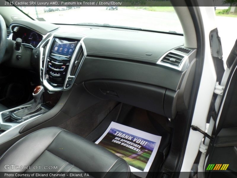 Platinum Ice Tricoat / Ebony/Ebony 2015 Cadillac SRX Luxury AWD