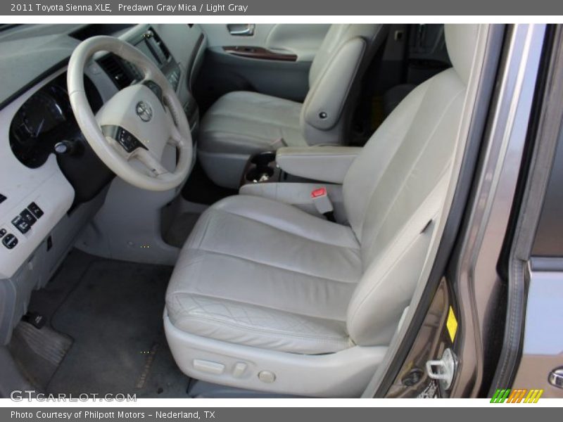 Predawn Gray Mica / Light Gray 2011 Toyota Sienna XLE