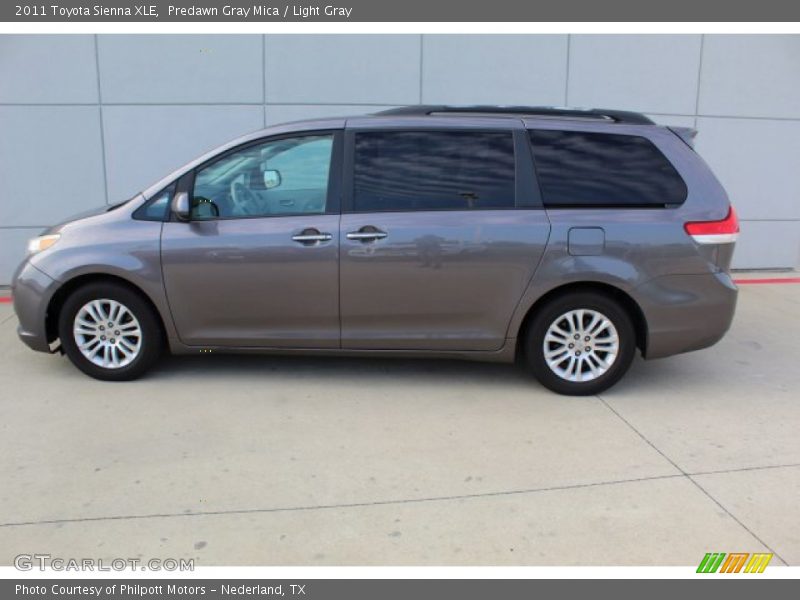 Predawn Gray Mica / Light Gray 2011 Toyota Sienna XLE