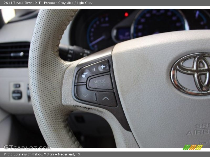 Predawn Gray Mica / Light Gray 2011 Toyota Sienna XLE