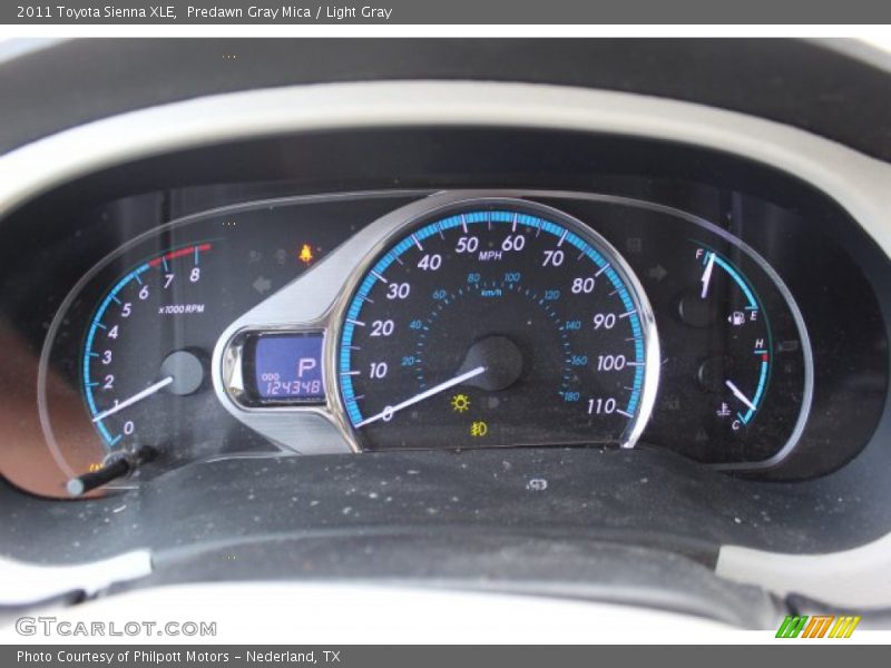 Predawn Gray Mica / Light Gray 2011 Toyota Sienna XLE