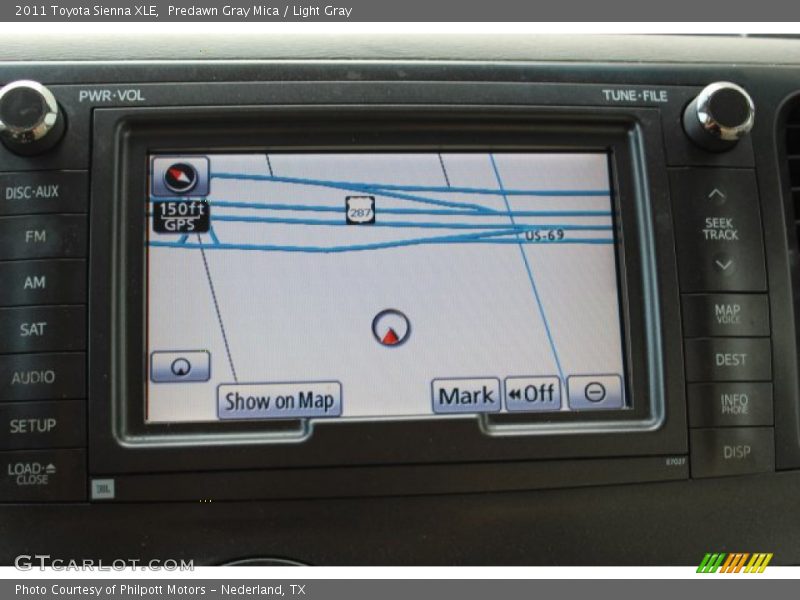 Predawn Gray Mica / Light Gray 2011 Toyota Sienna XLE