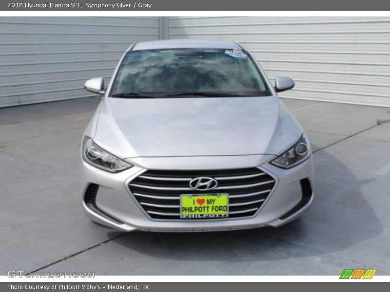 Symphony Silver / Gray 2018 Hyundai Elantra SEL