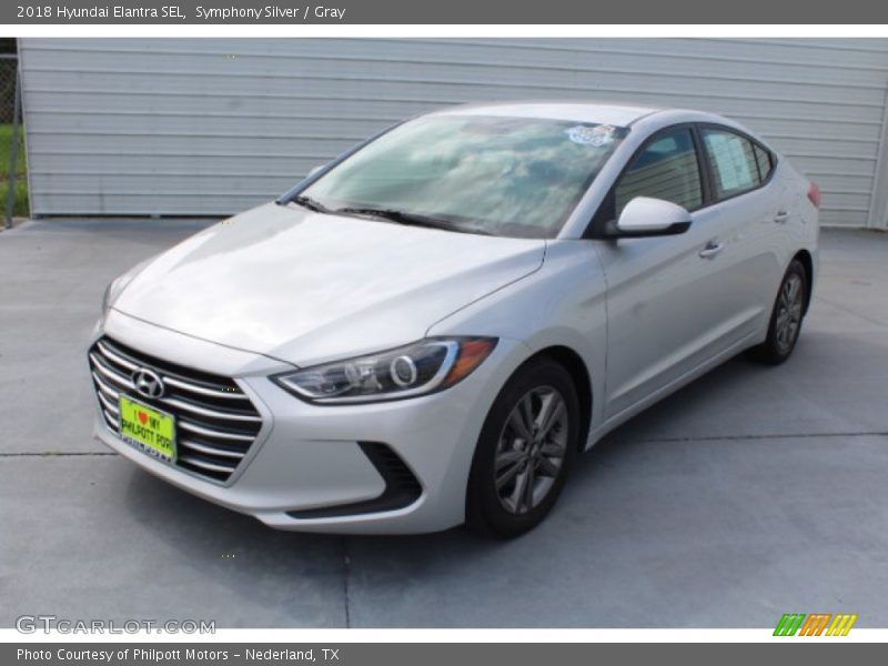 Symphony Silver / Gray 2018 Hyundai Elantra SEL