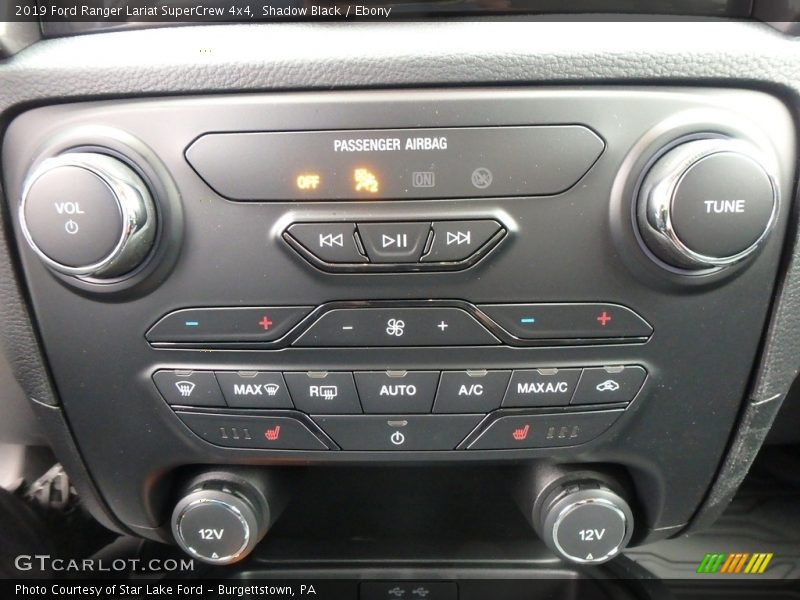 Controls of 2019 Ranger Lariat SuperCrew 4x4