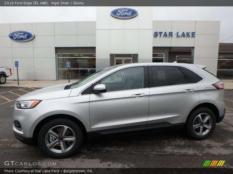 Ingot Silver / Ebony 2019 Ford Edge SEL AWD