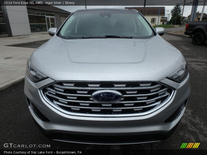 Ingot Silver / Ebony 2019 Ford Edge SEL AWD