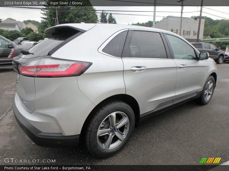 Ingot Silver / Ebony 2019 Ford Edge SEL AWD