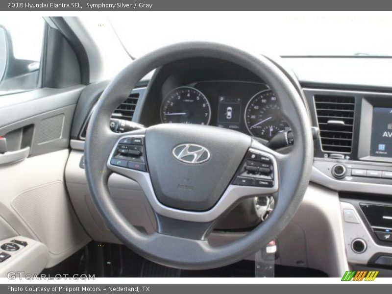 Symphony Silver / Gray 2018 Hyundai Elantra SEL