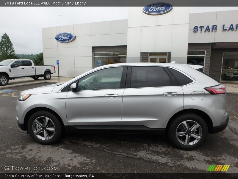 Ingot Silver / Ebony 2019 Ford Edge SEL AWD