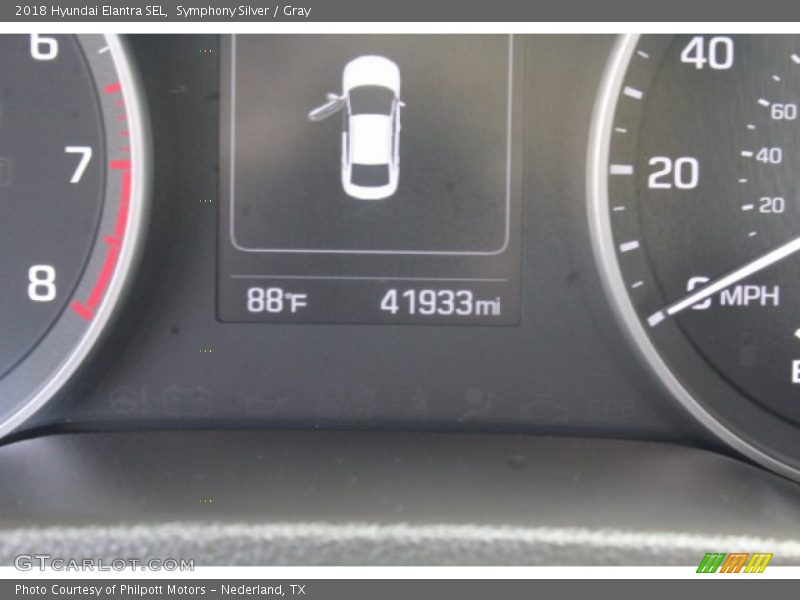 Symphony Silver / Gray 2018 Hyundai Elantra SEL