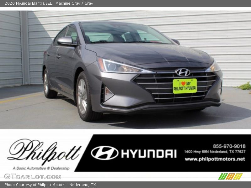 Machine Gray / Gray 2020 Hyundai Elantra SEL