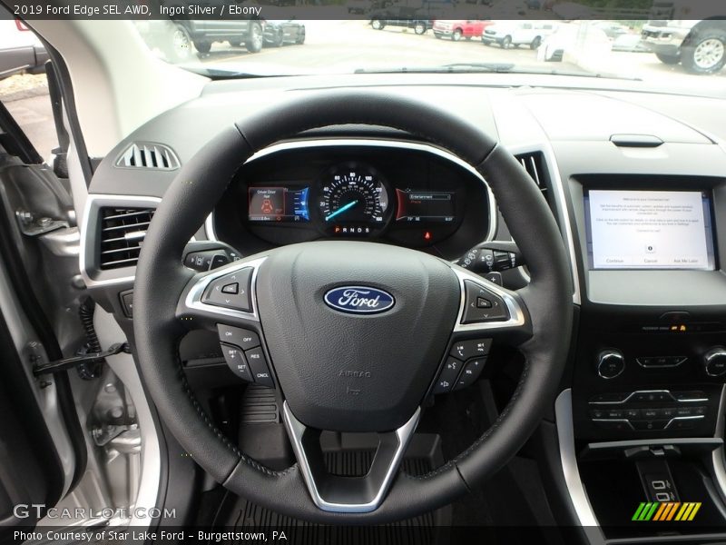 Ingot Silver / Ebony 2019 Ford Edge SEL AWD