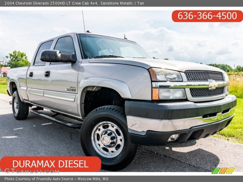 Sandstone Metallic / Tan 2004 Chevrolet Silverado 2500HD LT Crew Cab 4x4