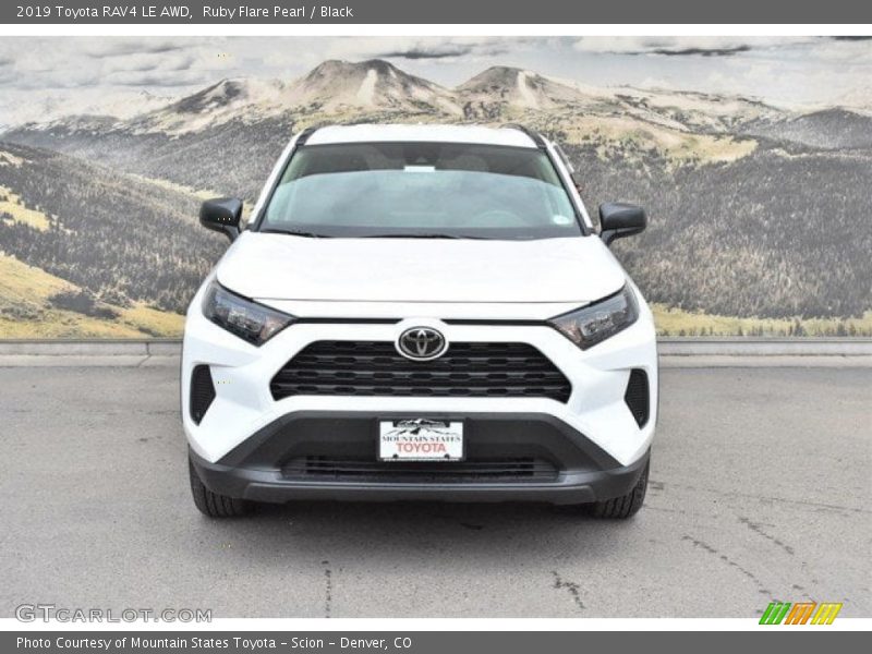 Ruby Flare Pearl / Black 2019 Toyota RAV4 LE AWD