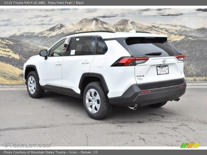 Ruby Flare Pearl / Black 2019 Toyota RAV4 LE AWD