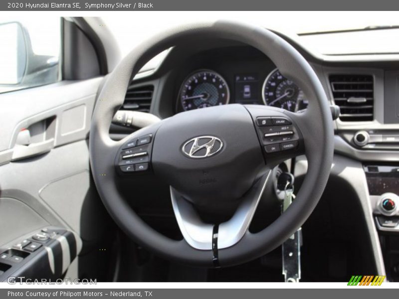 Symphony Silver / Black 2020 Hyundai Elantra SE