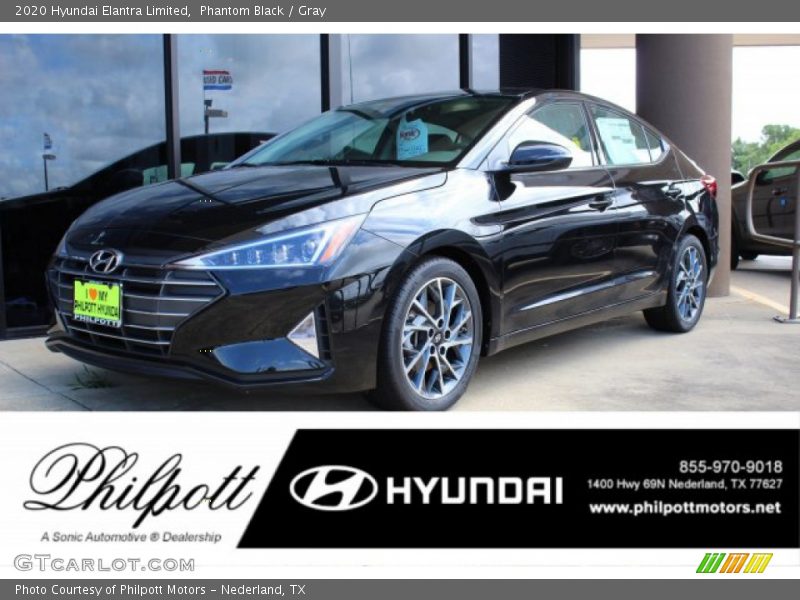 Phantom Black / Gray 2020 Hyundai Elantra Limited