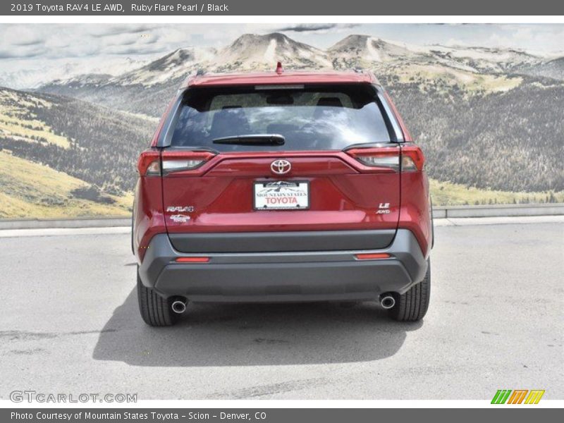 Ruby Flare Pearl / Black 2019 Toyota RAV4 LE AWD