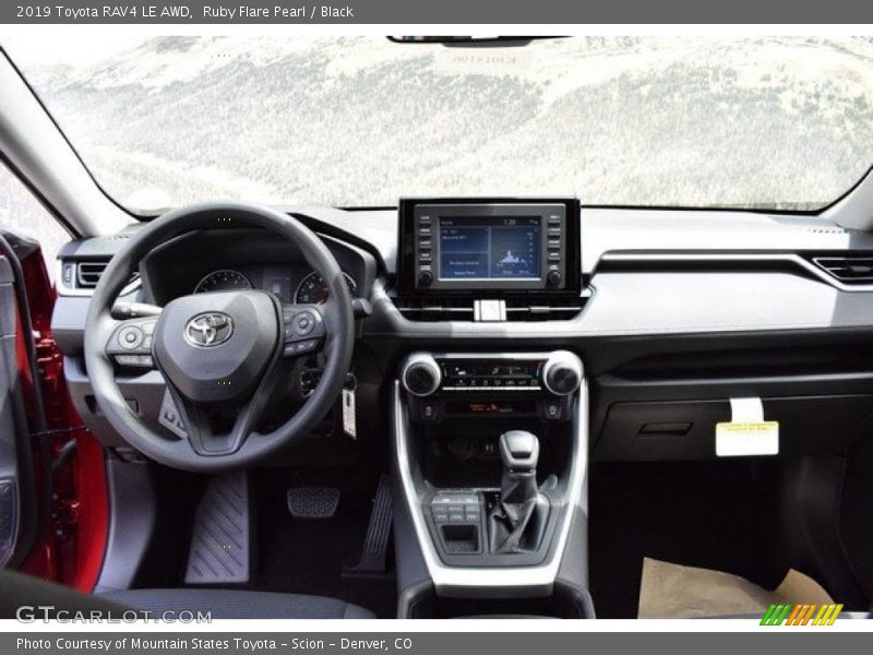 Ruby Flare Pearl / Black 2019 Toyota RAV4 LE AWD