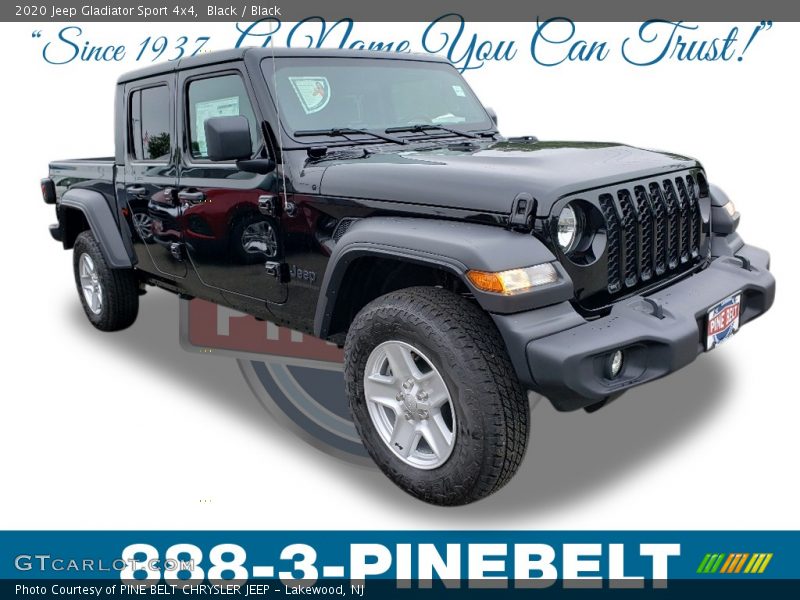 Black / Black 2020 Jeep Gladiator Sport 4x4