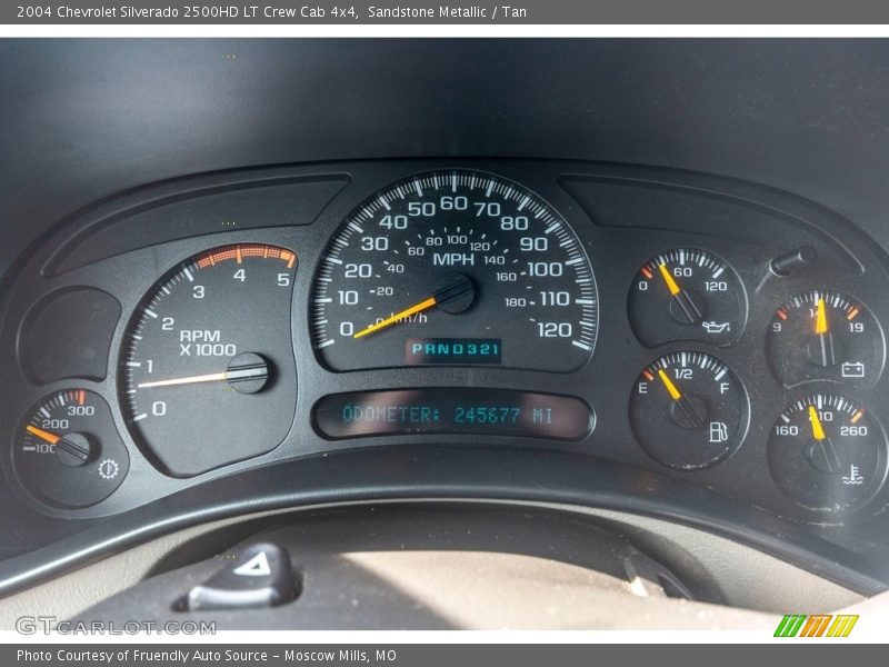 Sandstone Metallic / Tan 2004 Chevrolet Silverado 2500HD LT Crew Cab 4x4