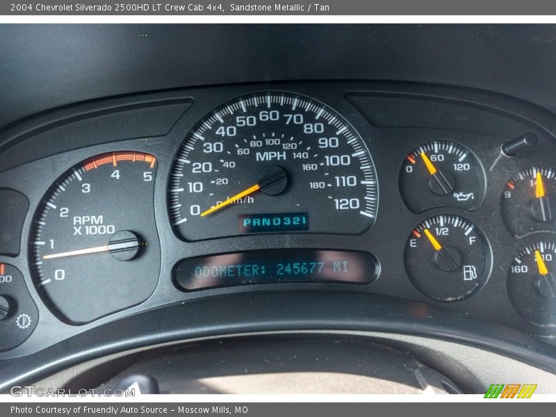 Sandstone Metallic / Tan 2004 Chevrolet Silverado 2500HD LT Crew Cab 4x4