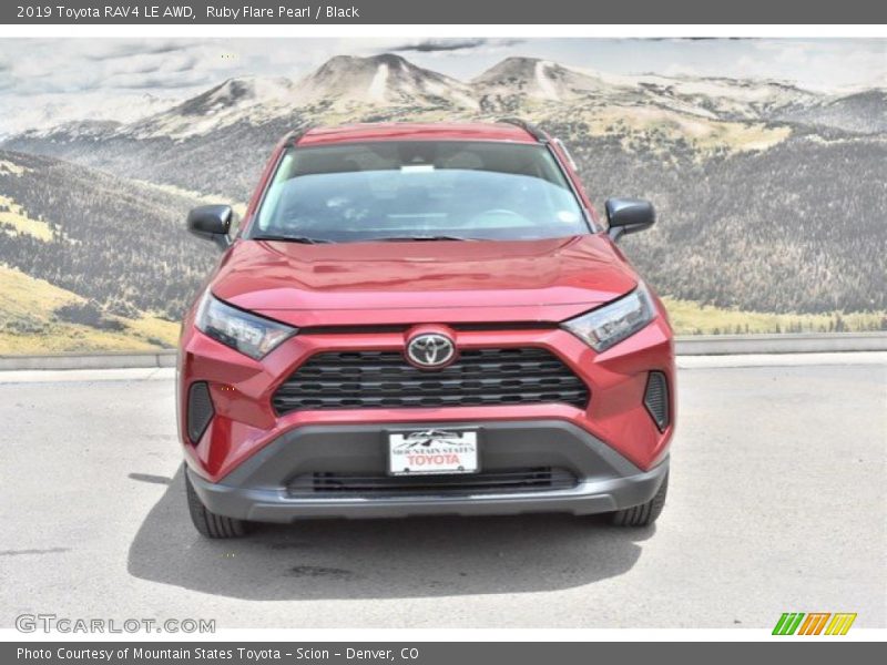 Ruby Flare Pearl / Black 2019 Toyota RAV4 LE AWD