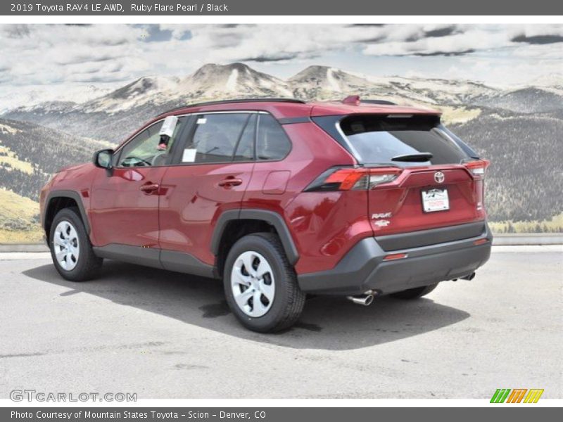 Ruby Flare Pearl / Black 2019 Toyota RAV4 LE AWD