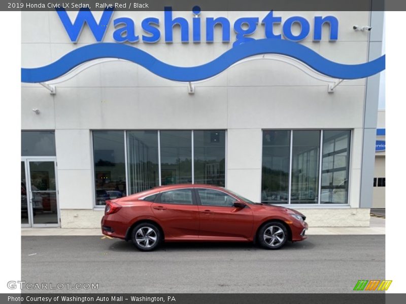 Rallye Red / Black 2019 Honda Civic LX Sedan