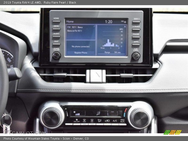 Ruby Flare Pearl / Black 2019 Toyota RAV4 LE AWD