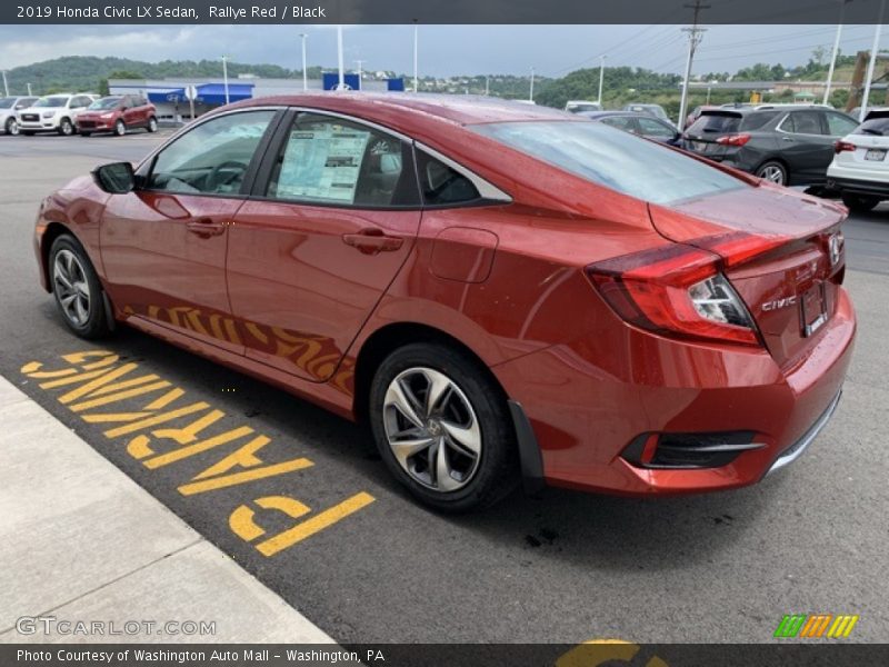 Rallye Red / Black 2019 Honda Civic LX Sedan