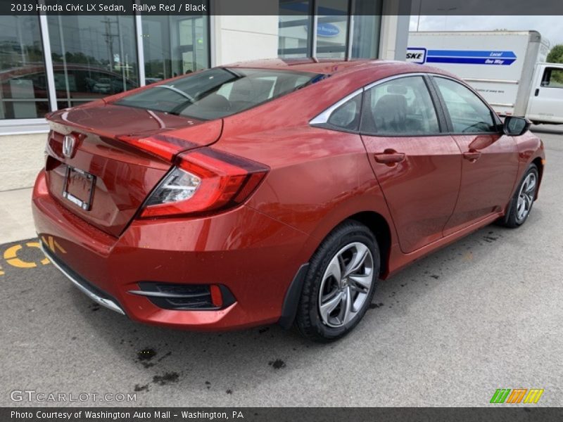 Rallye Red / Black 2019 Honda Civic LX Sedan