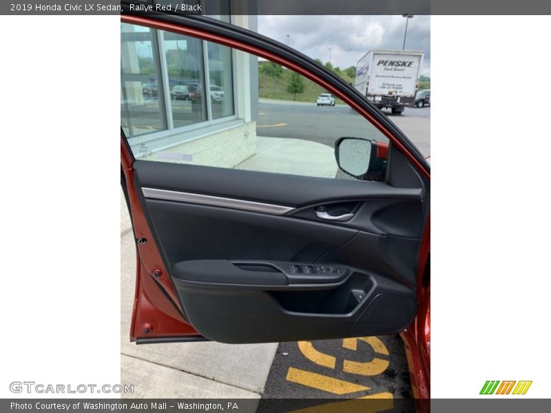Rallye Red / Black 2019 Honda Civic LX Sedan