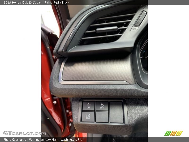 Rallye Red / Black 2019 Honda Civic LX Sedan