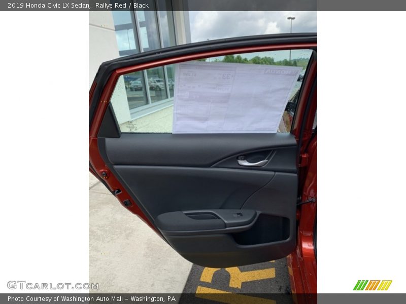 Rallye Red / Black 2019 Honda Civic LX Sedan