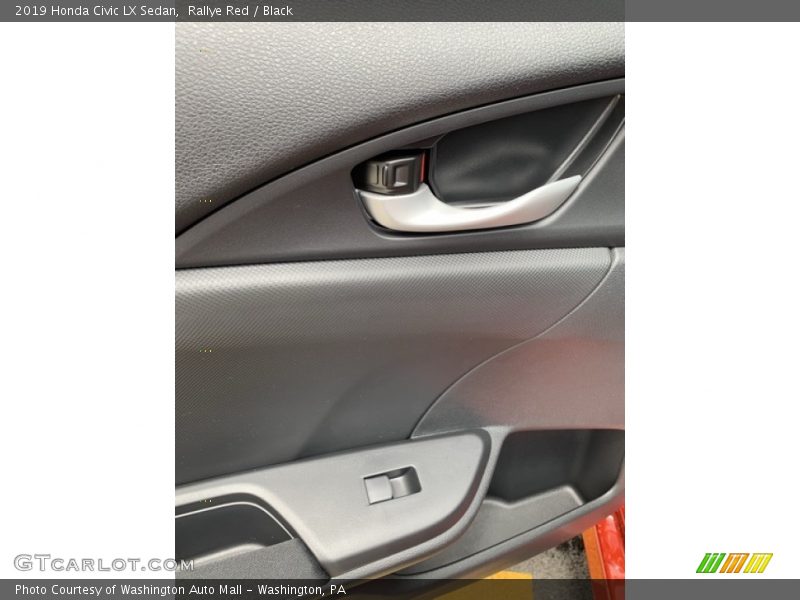 Rallye Red / Black 2019 Honda Civic LX Sedan