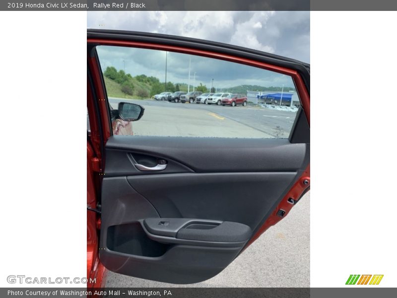 Rallye Red / Black 2019 Honda Civic LX Sedan