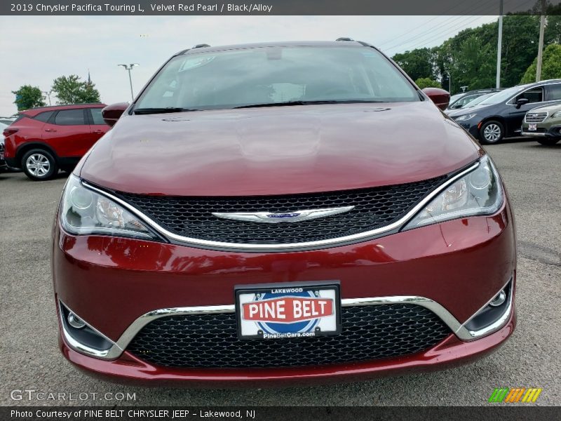 Velvet Red Pearl / Black/Alloy 2019 Chrysler Pacifica Touring L