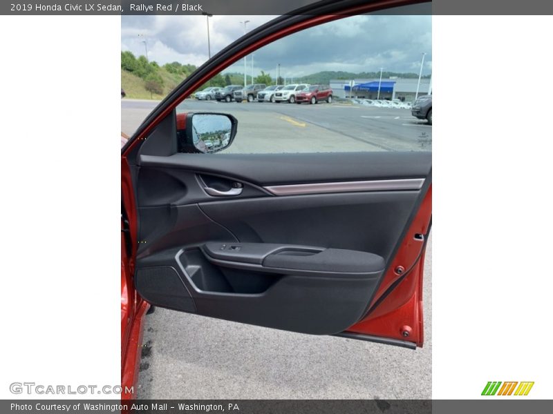Rallye Red / Black 2019 Honda Civic LX Sedan