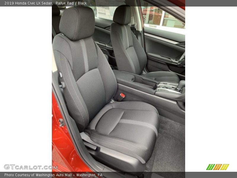 Rallye Red / Black 2019 Honda Civic LX Sedan