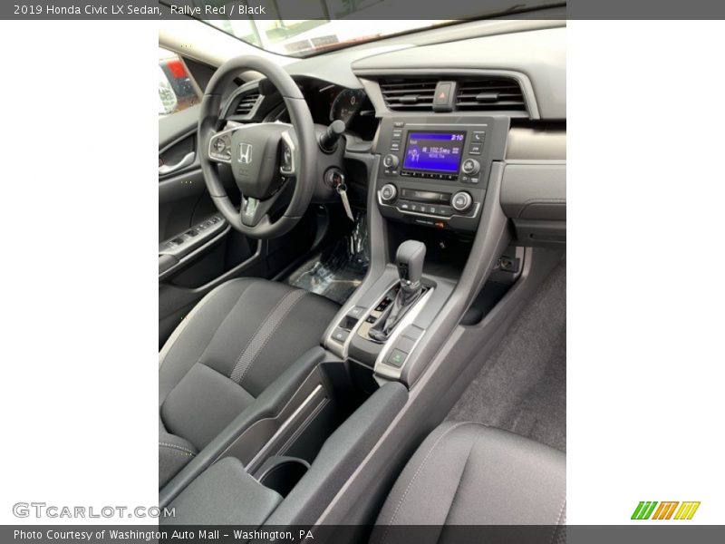 Rallye Red / Black 2019 Honda Civic LX Sedan