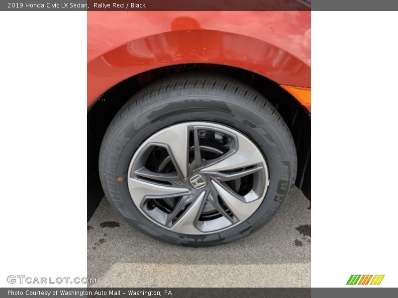 Rallye Red / Black 2019 Honda Civic LX Sedan