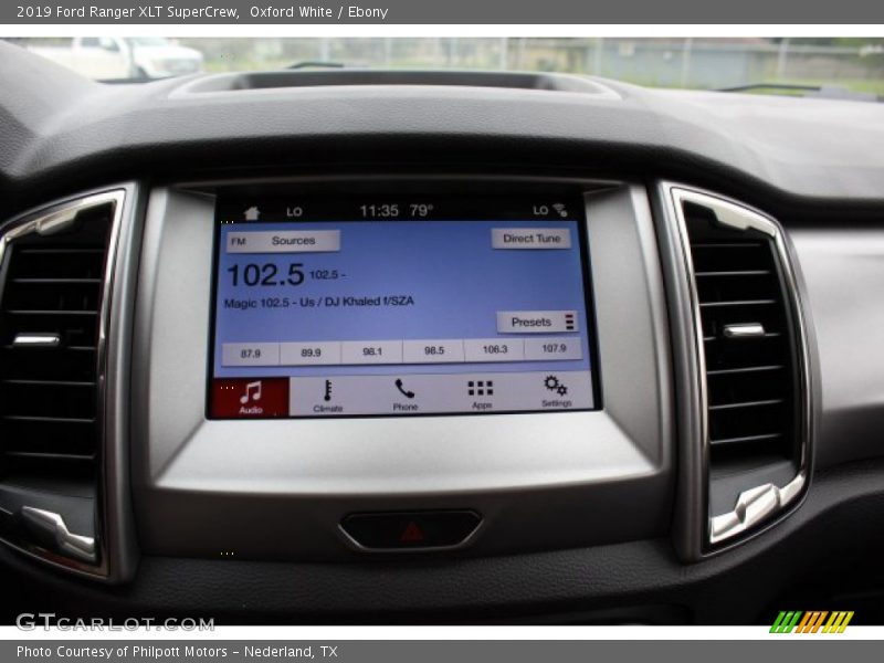 Oxford White / Ebony 2019 Ford Ranger XLT SuperCrew