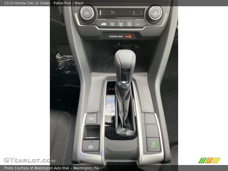 Rallye Red / Black 2019 Honda Civic LX Sedan