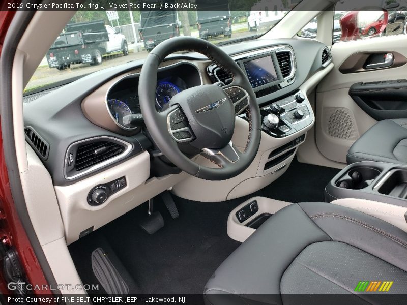 Velvet Red Pearl / Black/Alloy 2019 Chrysler Pacifica Touring L