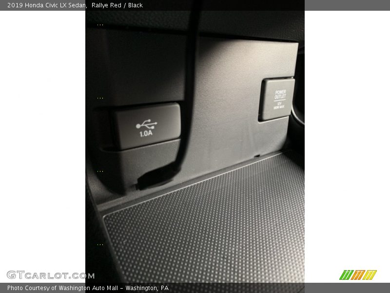 Rallye Red / Black 2019 Honda Civic LX Sedan
