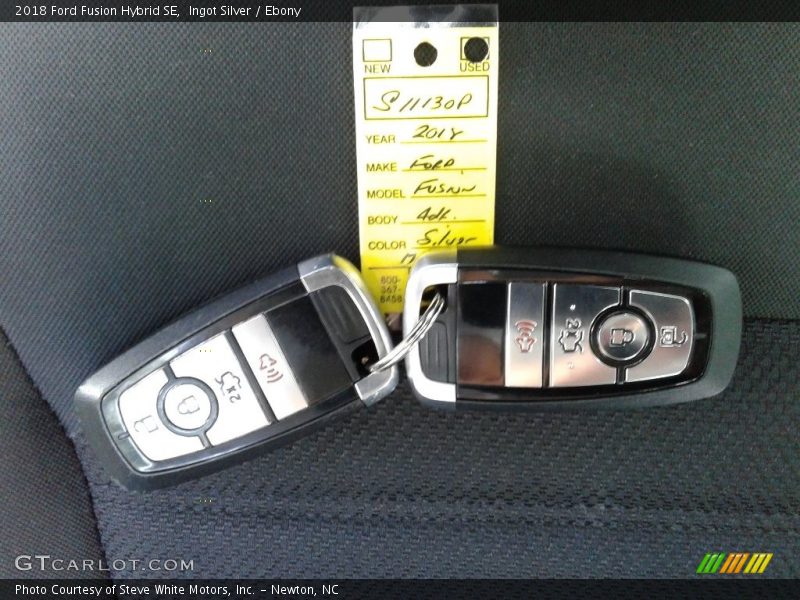 Ingot Silver / Ebony 2018 Ford Fusion Hybrid SE