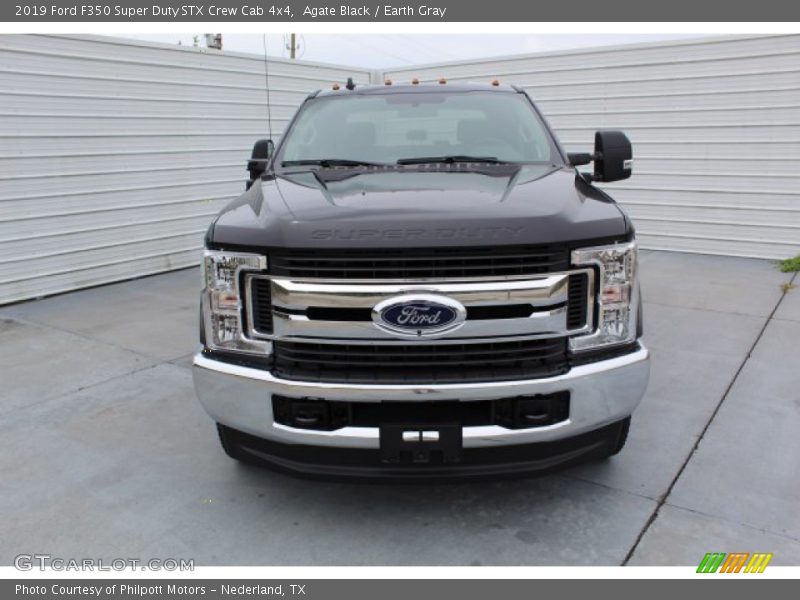 Agate Black / Earth Gray 2019 Ford F350 Super Duty STX Crew Cab 4x4